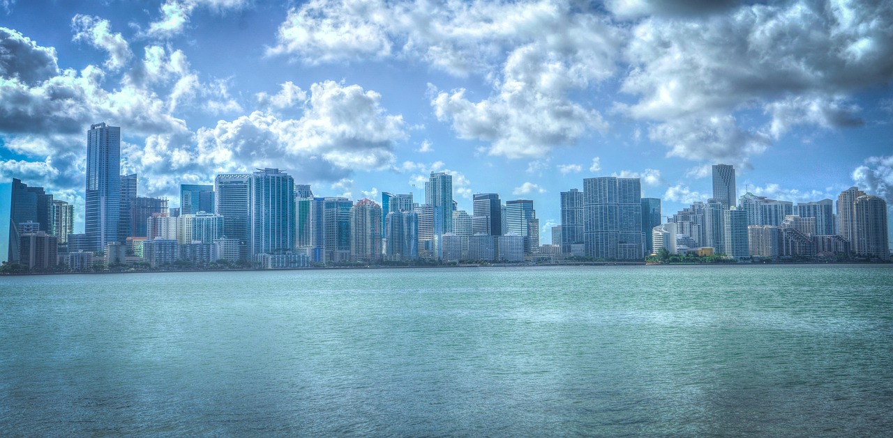 Flights to Miami (MIA) - Miami Beach and skyline - book airline tickets